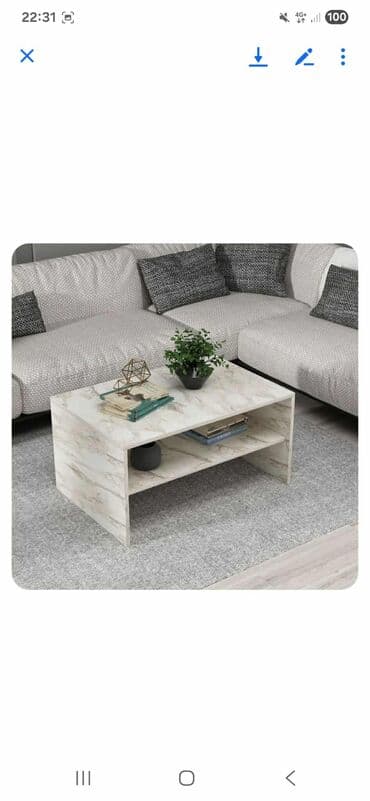 polovan namestaj iz inostranstva u palanci: Apollon - White, Sapphire Oak White Sapphire Oak Coffee Table 100% — 7
