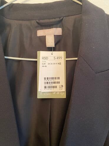 kompleti sako i pantalone za punije: H&M, XL (EU 42), Poliester, Jednobojni — 4