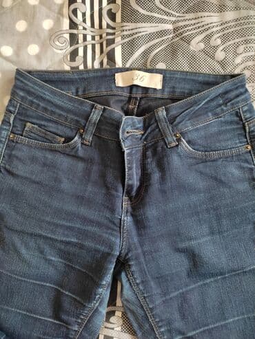 zimske helanke: Zara basic farmerice, velicina 36 ili S. U dobrom stanju — 1