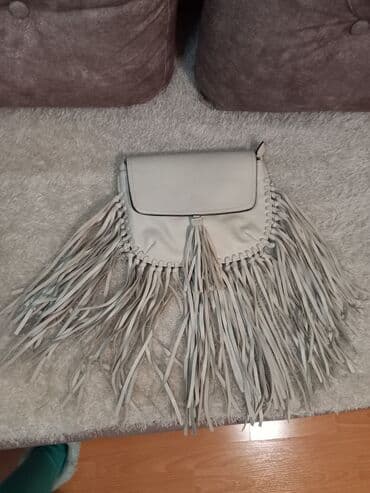elegantne pantalone sa visokim strukom: Elegantna torbica, Materijal: Koža — 1