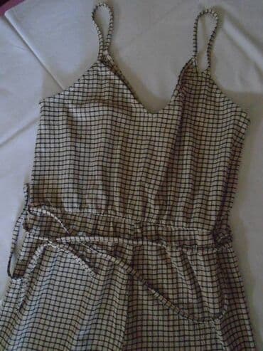 crni kombinezon zara: H&M, L (EU 40), Karirani, bоја - Bež — 2