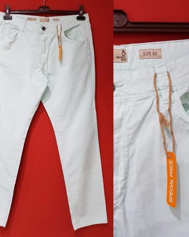 Pantalone: Normalan struk, Ravne nogavice — 2