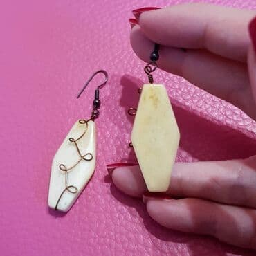 srebrne minđuše: Handmade — 3