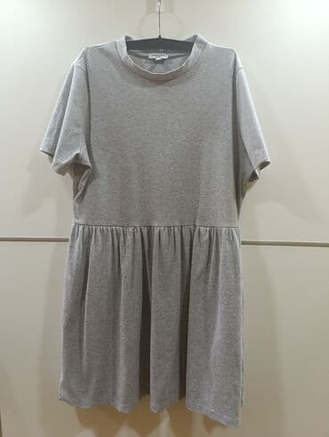 Haljine: 3XL (EU 46), bоја - Siva, Oversize, Kratkih rukava — 1