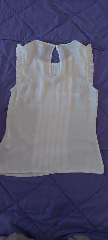 mikroring nadogradnja cena: H&M, XS (EU 34), Svila, Jednobojni, bоја - Bela — 1