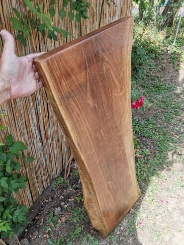 iznajmljivanje klupa i stolova: Ploča za sto od oraha 116*42 cm debljina 4 cm 3 puta lakirano — 3