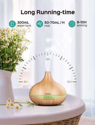 Difuzeri: USB Aroma Essential Oil Diffuser Ultrasonic Cool Mist Humidi USB — 2