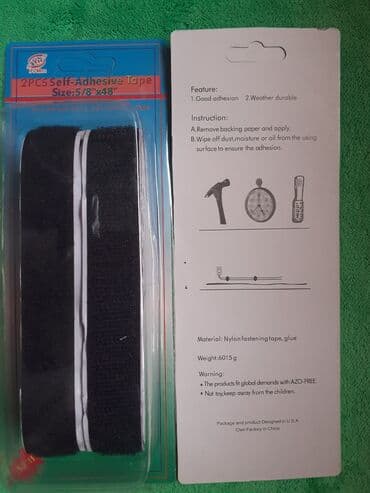kese za pranje patika: Čičak TRAKA Samolepljiva crna 100 x 2cm - 2 komada Samolepljiva čičak — 3