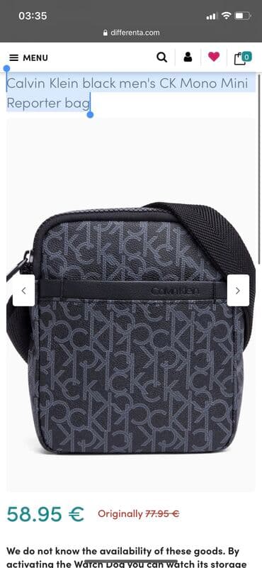 rančevi: Calvin Klein-cK-Original muska torbica-Kozna — 6