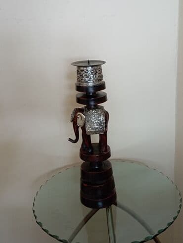 led svece pepco: Candlestick, color - Multicolored, Used — 2