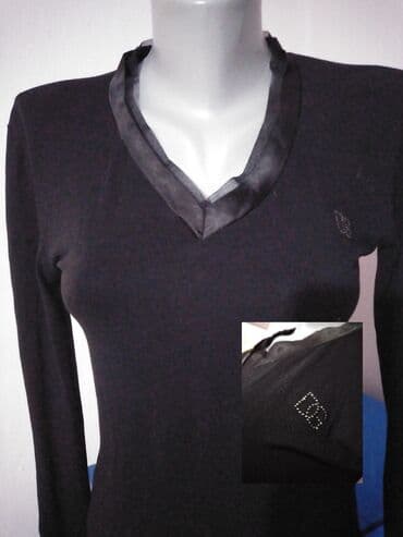 Dolce & Gabbana, S (EU 36), Viskoza, Jednobojni, bоја - Crna — 2