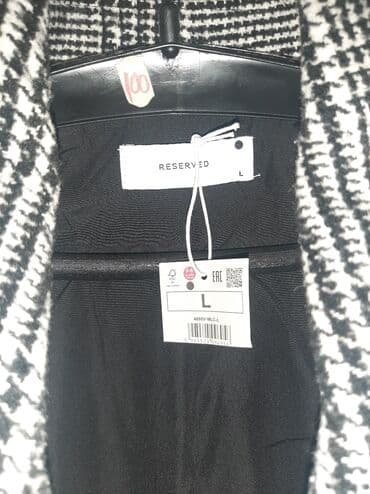 kaput s: Reserved, L (EU 40), Karirani, Sa postavom — 6