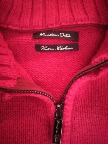 massimo dutti lanene pantalone: M (EU 38), Pamuk, Jednobojni, bоја - Crvena — 3