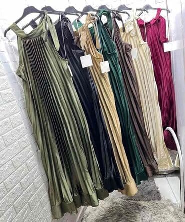 svecane plisirane haljine: 2XL (EU 44), 3XL (EU 46), 4XL (EU 48), bоја - Braon, Večernji, maturski, Top (bez rukava) — 4