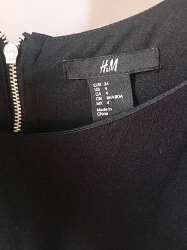 kombinezon viskoza: H&M XS (EU 34), bоја - Crna, Dugih rukava — 3