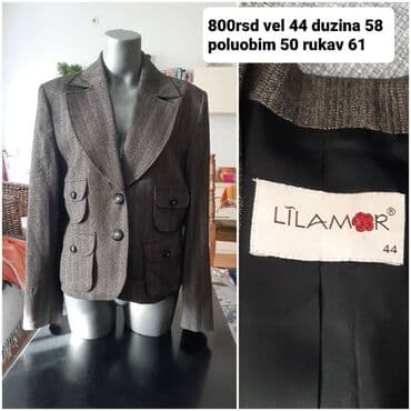 kompleti sako i pantalone za punije: XL (EU 42), Jednobojni — 1