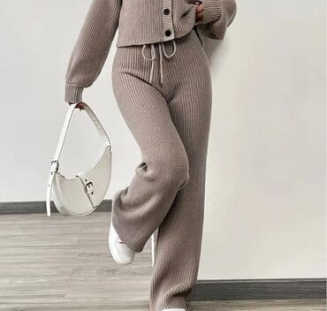 elegantne pantalone sa visokim strukom: L (EU 40), Visok struk, Šalvare — 5