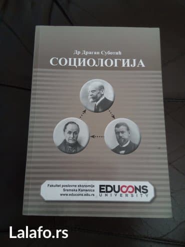 racunarstvo i informatika za 1 razred srednje skole: Sociologija, dr dragan subotić, univerzitet edukons sremska kamenica — 1