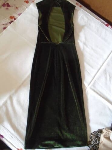 plišana haljina: Guess 2XS (EU 32), bоја - Maslinasto zelena, Večernji, maturski, Top (bez rukava) — 3