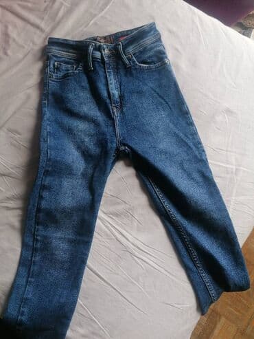 denim kozmetika: Teksas, Visok struk, Skinny — 1