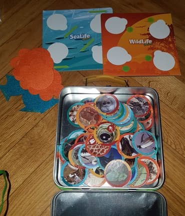 lidl kofer za decu: Igra memorije - zivotinje.  Sealife junior - morske i  Wildlife - — 3