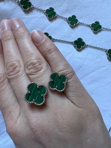 van cleef ogrlica cena: Set: Minđuše, Narukvica, Ogrlica — 5