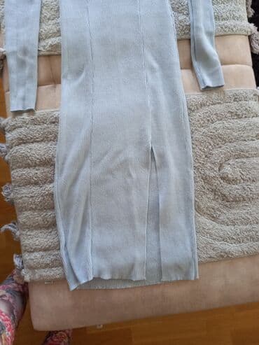 heklane torbe od pamučnih traka: One size, bоја - Svetloplava, Oversize, Dugih rukava — 3