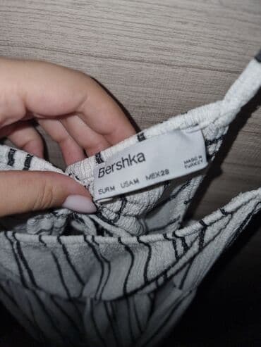 letnje haljine 2023: Bershka M (EU 38), bоја - Bela, Na bretele — 3