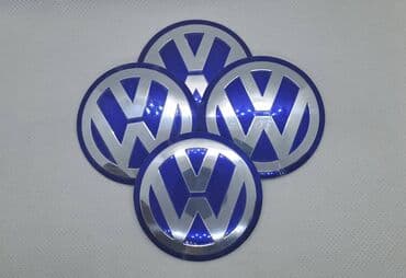 kvalitetne presvlake za auto: Plastificirane nalepnice za felne VOLKSWAGEN plave 4 kom. VOLKSWAGEN — 5