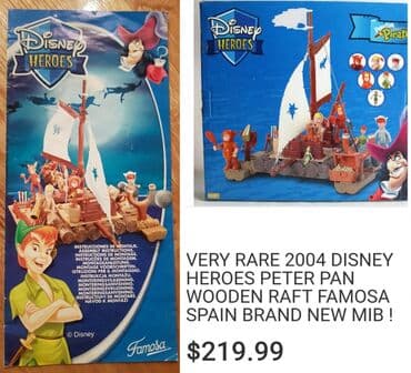 ikea igracke drvene: DISNEY PETAR PAN heroes - original Famosa. Peter pan pirates wooden — 1
