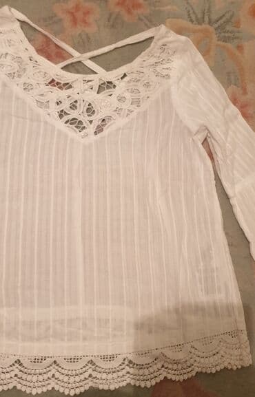 providne bluze od tila: Guess, S (EU 36), bоја - Bela — 3