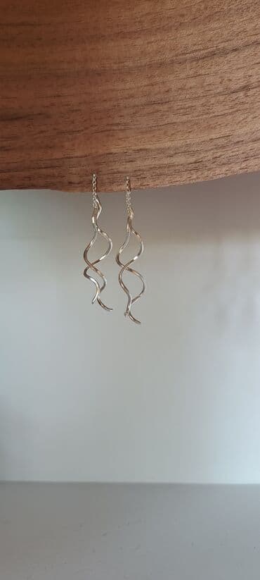 golden rose ulje za usne: Set minđuša, Handmade, Materijal: Srebro — 7