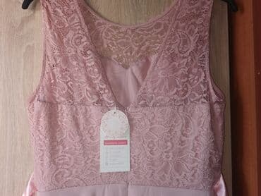 sal preko svecane haljine: 2XL (EU 44), bоја - Roze, Večernji, maturski, Na bretele — 5