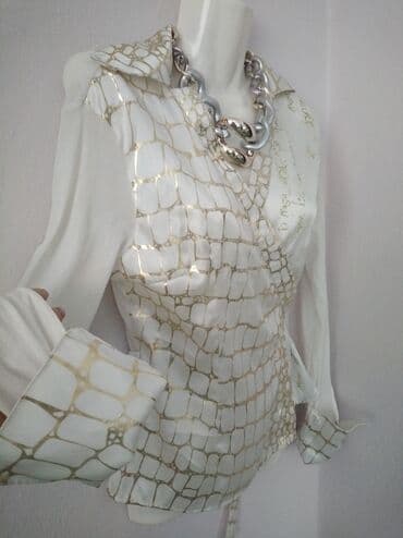 Roberto Cavalli, M (EU 38), Likra, Leopard, krokodil, zebra, bоја - Bež — 4