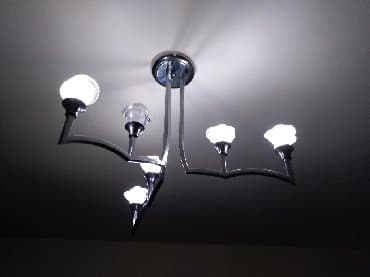 luster na bluetooth: Chandelier, color - White, Used — 1