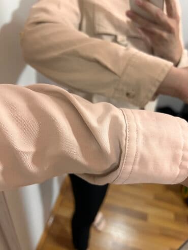 bluza s: Stradivarius, S (EU 36), Pamuk, Jednobojni, bоја - Bež — 3