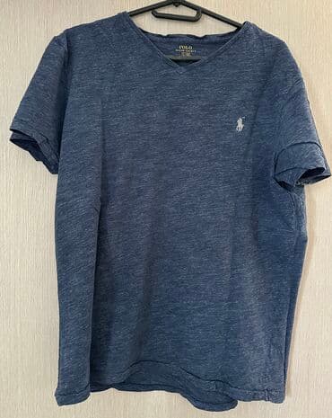 majica s: Majica na kratke rukave, L (EU 52), Ralph Lauren, bоја - Tamnoplava, Pamuk — 1