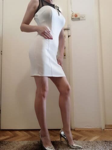 subare novi sad: 9Fashion Woman S (EU 36), bоја - Bela, Koktel, klub, Kratkih rukava — 2