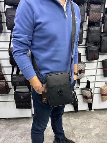 aksesoari za muskarce: Muška torba, Prada, Materijal: Veštačka koža — 2