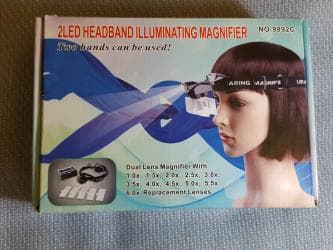 daske za wc solju sa motivima: Lupa Za Glavu Sa Led Svetlom Maximalno 6x Uvecanje Nova Lupa Sa Led — 1