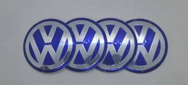 kvalitetne presvlake za auto: Plastificirane nalepnice za felne VOLKSWAGEN plave 4 kom. VOLKSWAGEN — 1