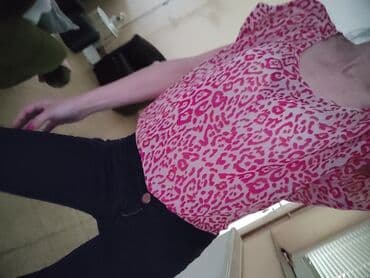 leopard pantalone: Zara, S (EU 36), Leopard, krokodil, zebra, bоја - Šareno — 2