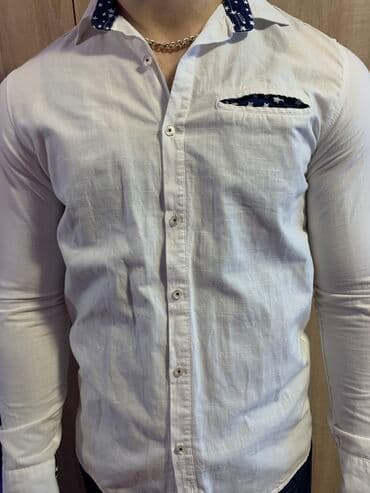 million parfem muski dm: Armani Jeans-Original muska kosulja-bela boja-Slim Fit — 6