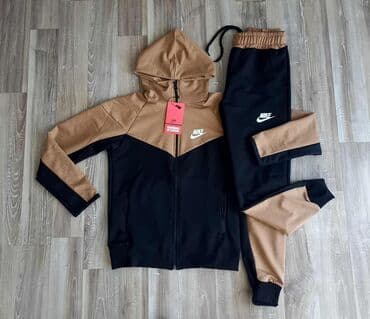 elegantne pantalone sa visokim strukom: Nike, Komplet: Duks, Pantalone — 12