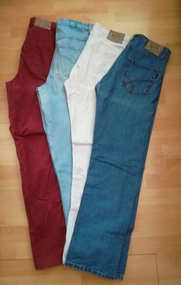 parka s: Paket 3 para farmerki sve za 700 din vel 31/32 (s/m)-,obim struka — 2