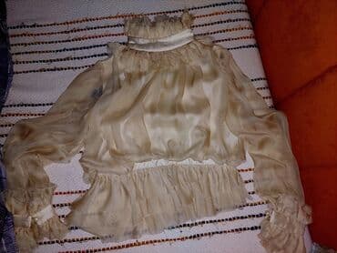 parka s: S (EU 36), Svila, Jednobojni, bоја - Bež — 1