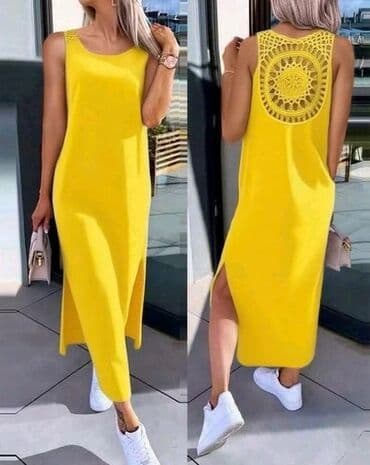 caj od lista smokve za mrsavljenje: One size, bоја - Žuta, Oversize, Na bretele — 1