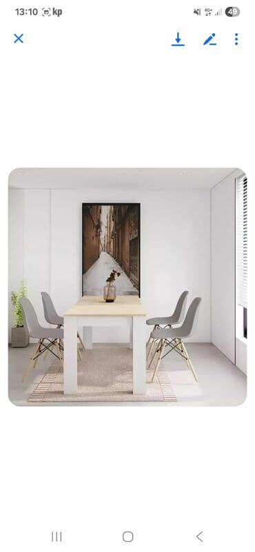 polovan namestaj iz inostranstva u palanci: 07. Trpezarijski set Kadiz 21500din. Dimenzije stola: 152x72x76 cm — 3
