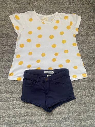 crni sorc za fizicko: H&M sorc vel 6-7 i Zara majica vel 7-8 — 1
