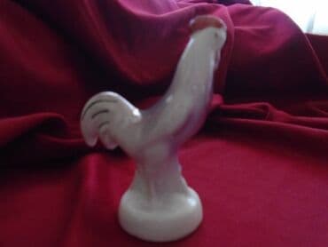 gramofonske ploce beograd: Dve iste vintage porcelanske figure petlića — 3